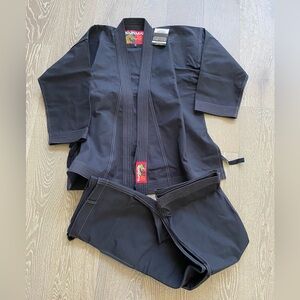 Century Ironman Black Martial Arts kimono set